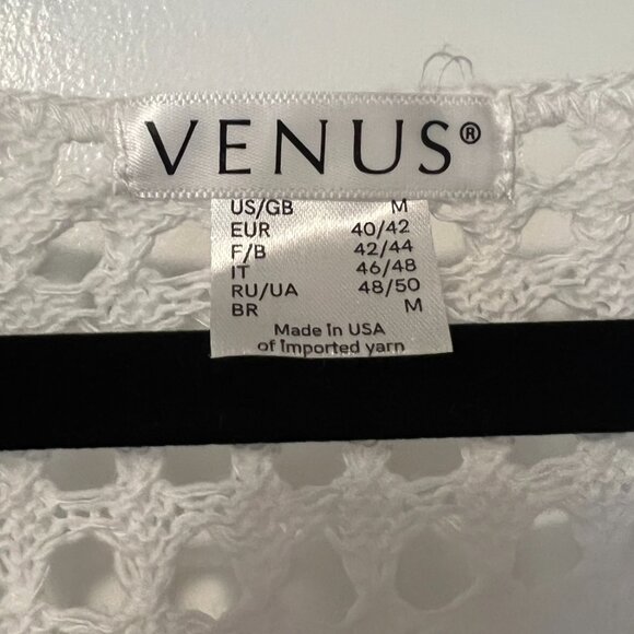 VENUS Crochet Tunic Cover-Up - Pearl White / Size M - Picture 3 of 6